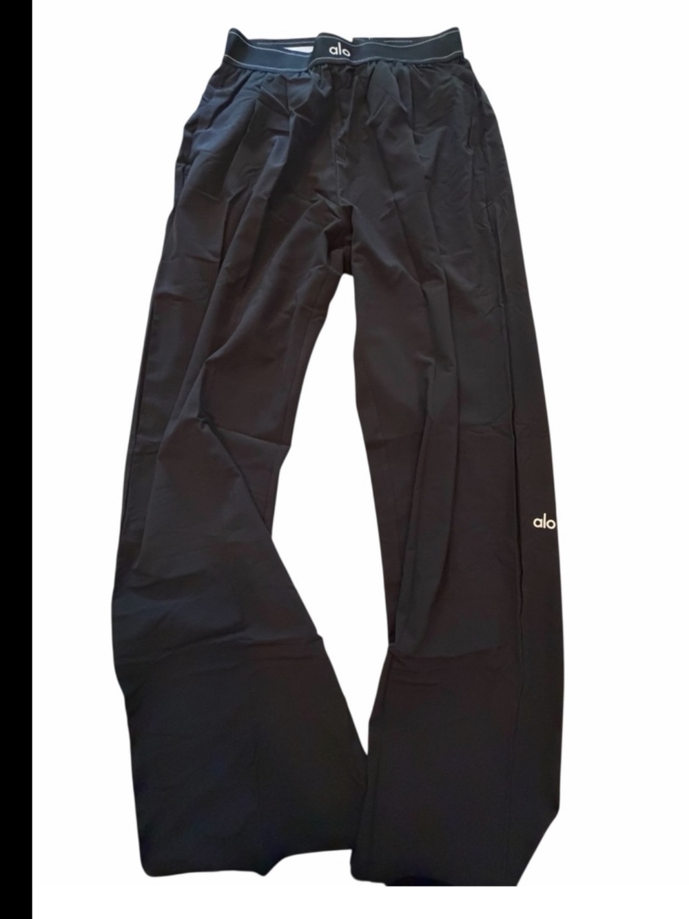 ALO Yoga Suit Up Trousers Women's Black Wide-Leg Lounge Pants - Picture 4 of 4